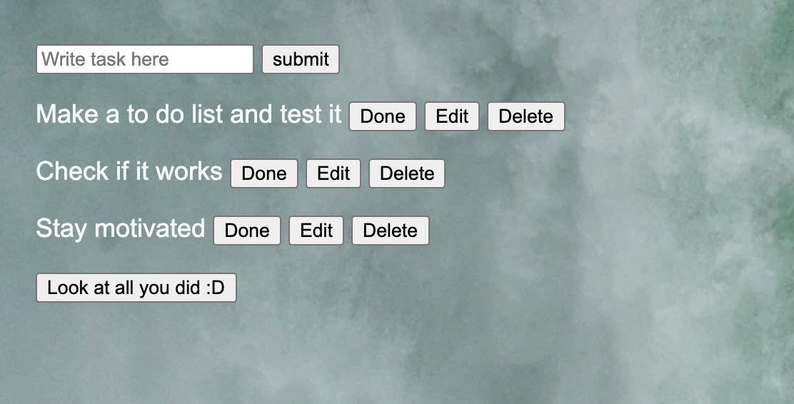 to do list made using PHP using PHP,the Slim framework,
                        SQL and using MVC and following SOLID 